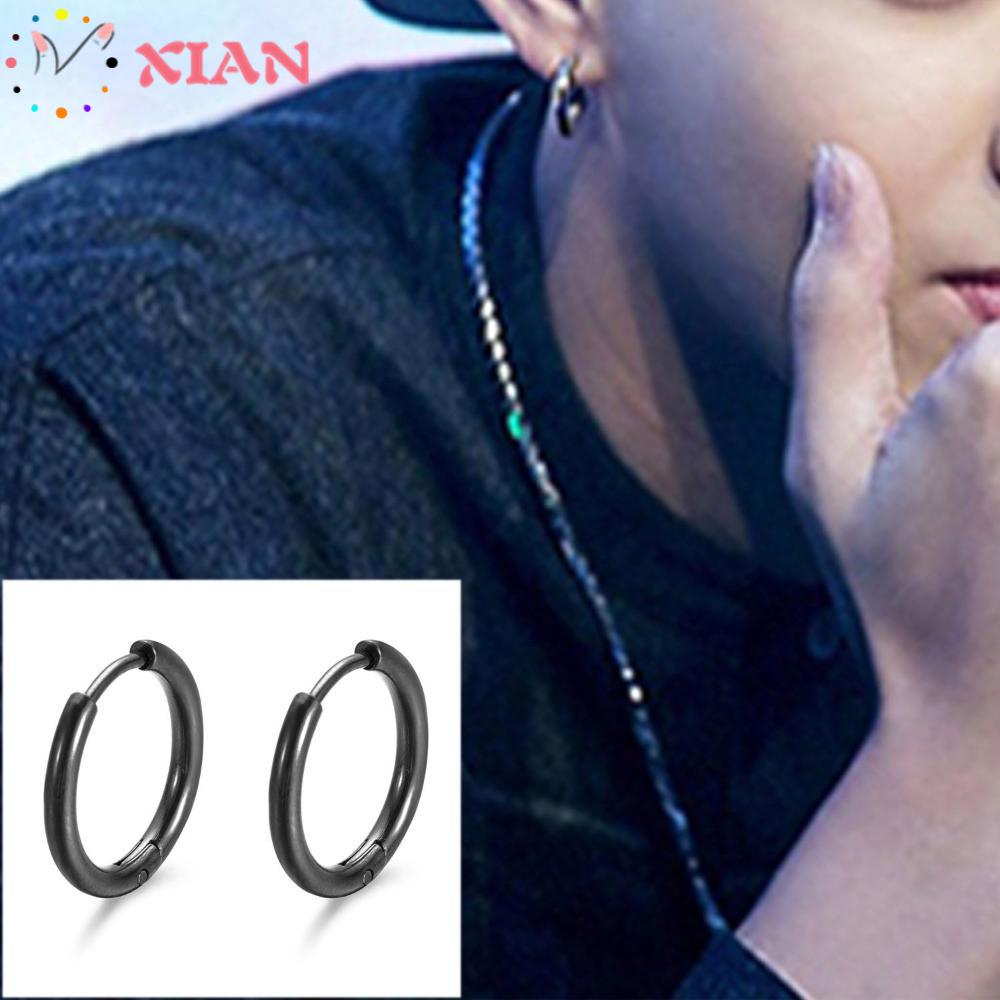 XIANTIN Khuyên Tai Tròn Mạ Vàng 8mm / 10mm / 12mm / 14mm