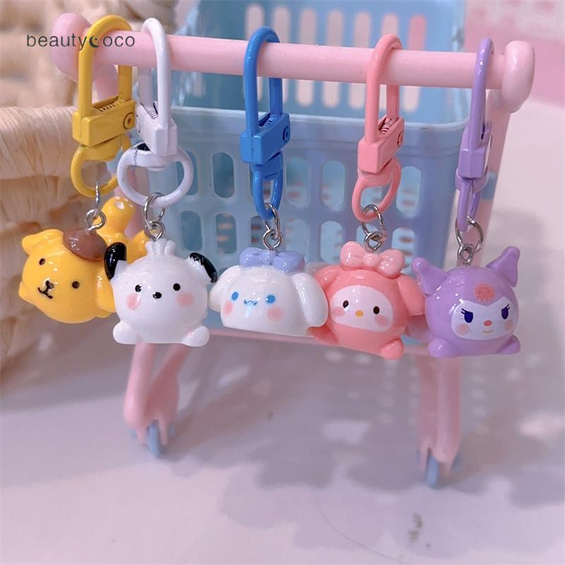 Beautycoco🍊Mới Móc Khóa Hình Sanrio Melodi Cinnamon Dog Kuromi Nhật Bản Ngọt Ngào Nữ Tính