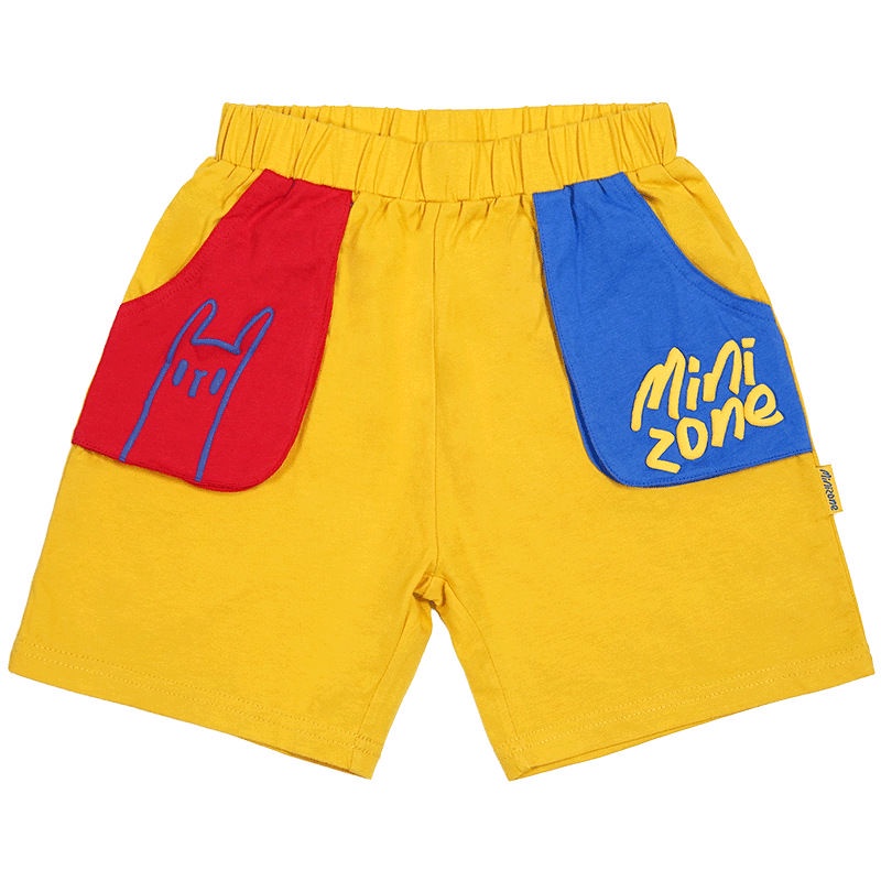 Hàng Mới Về Quần Short Cotton Dáng Rộng Màu Sắc Tương Phản Thời Trang Mùa Hè Cho Nam Và Nữ