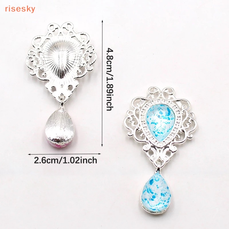 Ghim Cài Áo Bằng Bạc 48X26MM Dùng Trang Trí Tiệc Cưới DIY