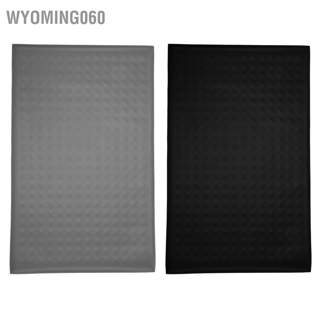 Wyoming060 Thảm lót thức ăn cho thú cưng bằng silicone chống trượt Chống nước chó mèo Bát và uống