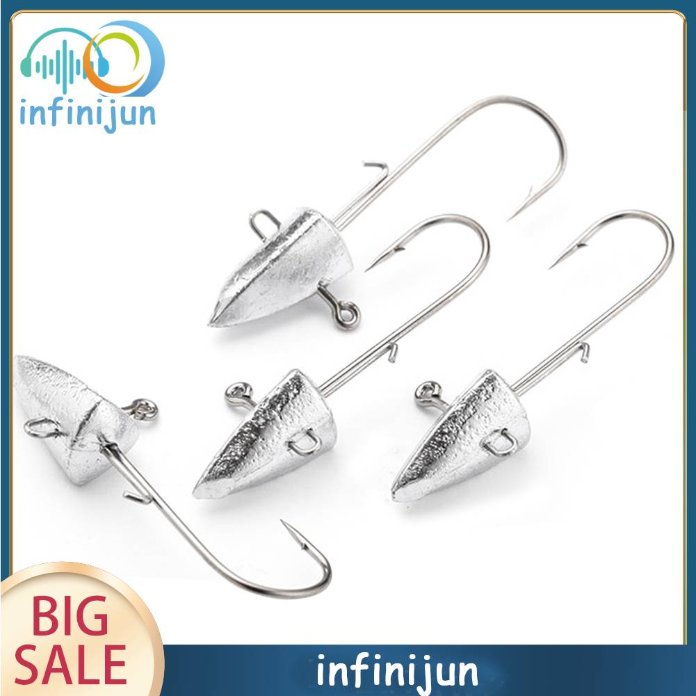 Bộ 8 Mồi Câu Cá Mềm Đầu Tam Giác