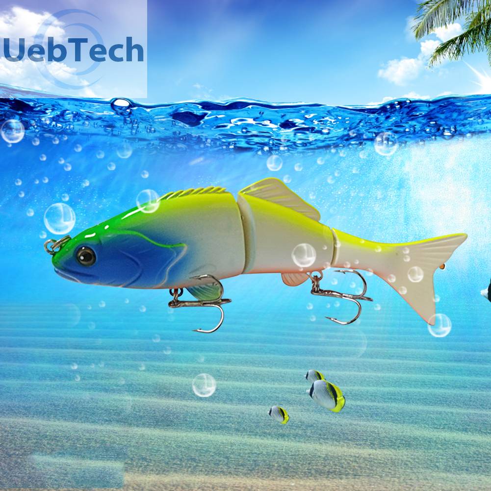 Mồi Câu Cá Giả Cứng 3 Đoạn 15cm 50g Nhiều Khớp Nối