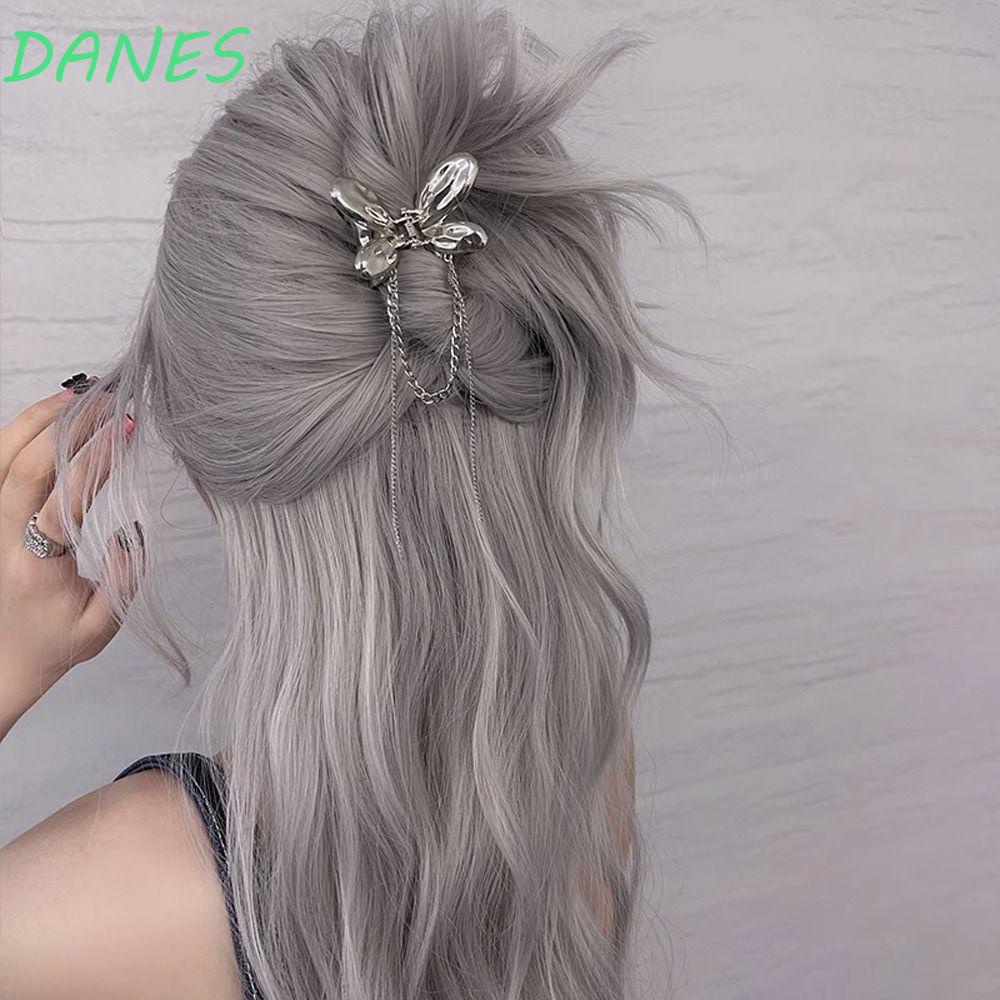 DANES Kẹp Tóc Càng Cua Cỡ Nhỏ Họa Tiết Bướm Dễ Thương Cho Bé Gái