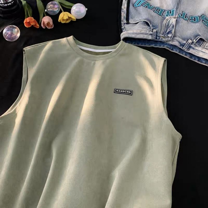 Áo Thun Không Tay Phong Cách Retro Thời Trang Cho Nam