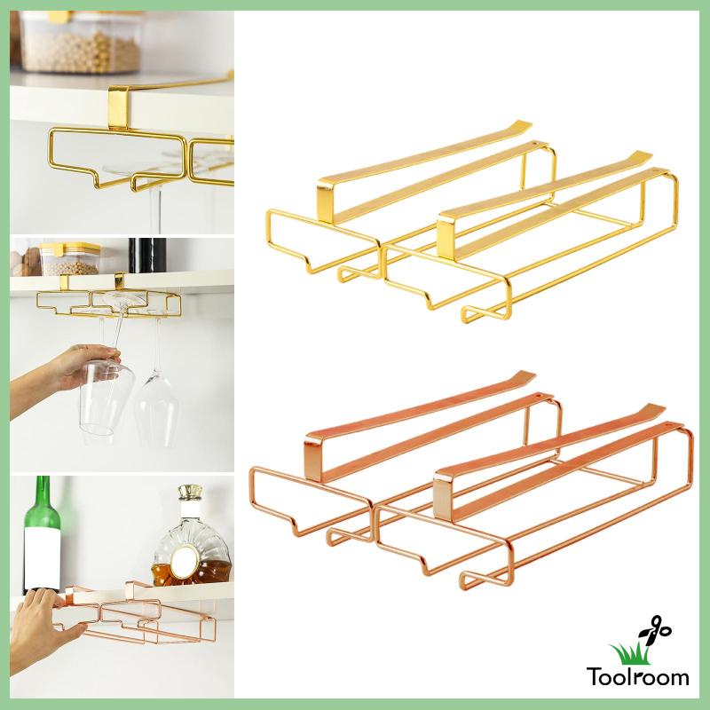 Giá Đỡ Treo Kính Mắt 2 Hàng Bằng Sắt Tiện Dụng Cho Quán Cà Phê / Bar