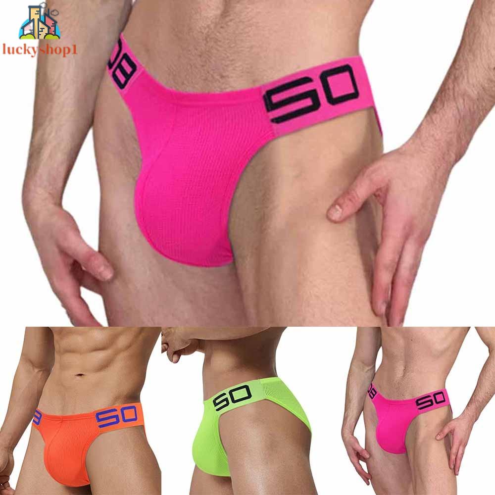 Quần Sịp Nam Ngắn Bikini.Bông Cotton.U-pouch. Quần Short Lưng Thấp Thoáng Khí Trọng Lượng Nhẹ