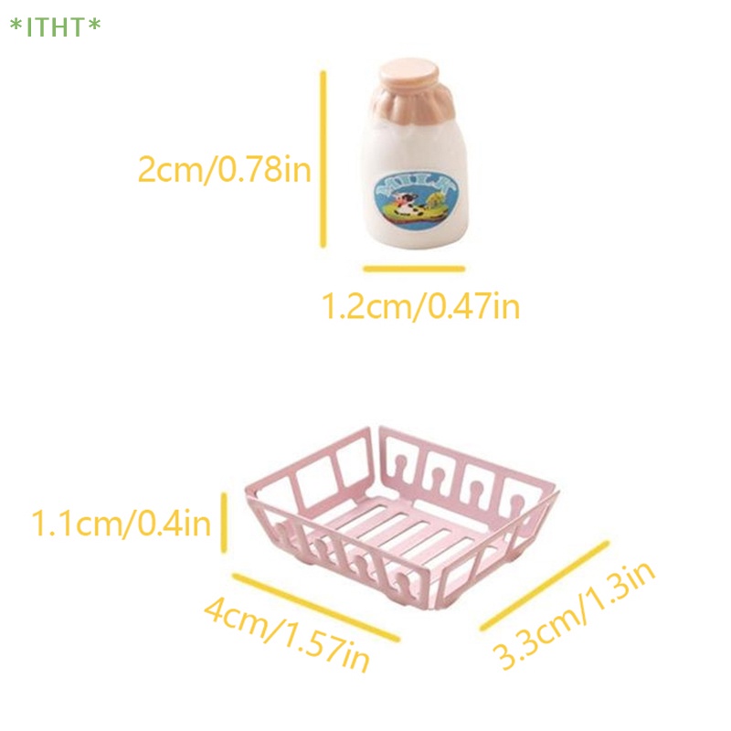 1 Bộ Bình Sữa Mini 1: 12 Dành Cho Nhà Búp Bê Mới