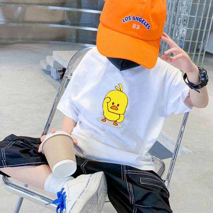 Mới Áo Thun 100% Cotton Tay Ngắn Unisex Cho Bé