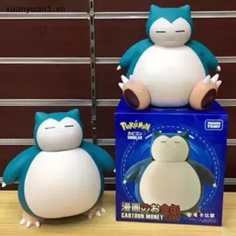 Hộp Đựng Tiền Tiết Kiệm Hình Pokemon Snorlax 2 Pose Đang Ngồi