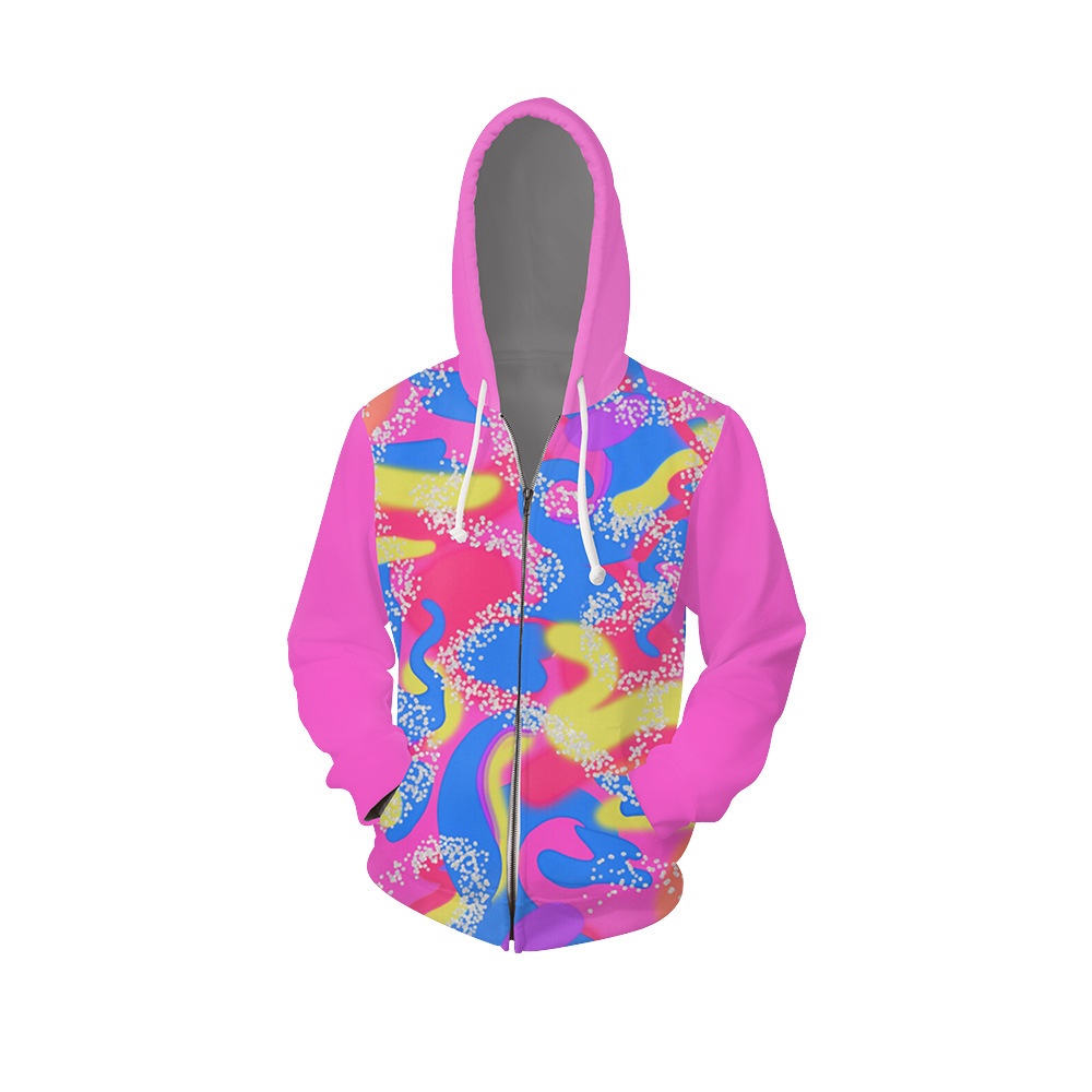 Áo Khoác Hóa Trang Búp Bê Barbie 3D Tay Dài Có Khóa Kéo Thời Trang Unisex 2023