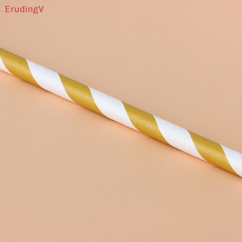 [ErudingV] Bộ 30 Ống Hút Giấy Hình Gấu Nhỏ Dễ Thương Trang Trí Tiệc / Nhà Tắm [Mới]