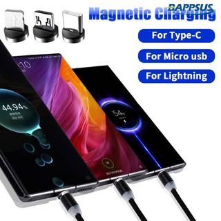 Oppo dây cáp sạc nhanh usb type c android đầu nam châm xoay 360 độ 6a
