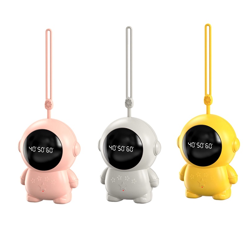 Máy Sưởi Ấm Tay Mini Sạc USB Hình Phi Hành Gia Kỹ Thuật Số