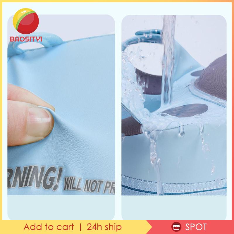 Phao Bơi Màu Trơn Mềm Mại Có Mái Hiên Cho Bé Trai