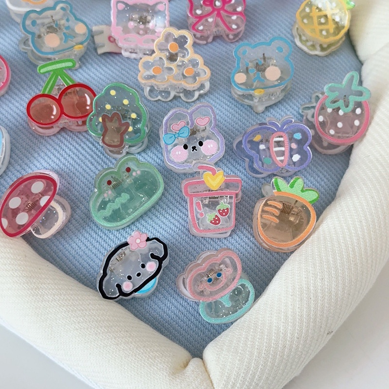Kẹp Tóc mini Họa Tiết Hoạt Hình Dễ Thương Cho Nữ