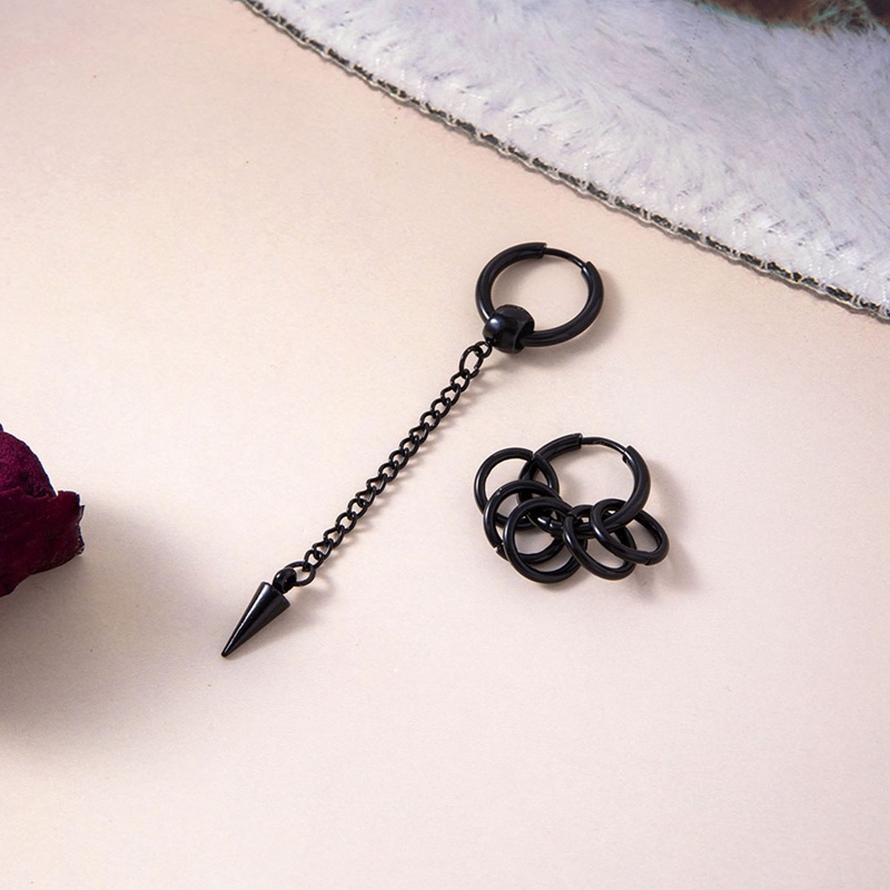 Ygt Khuyên Tai Thép Không Gỉ Hình Mũi Tên Phong Cách Hip Hop Hàn Quốc Cho Nam