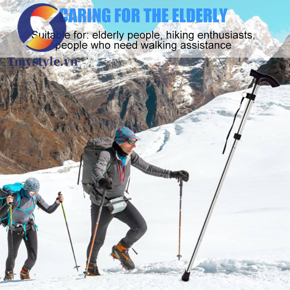 Gậy Leo Núi 5 Khớp Chống Trượt Tùy Chỉnh Tiện Dụng Cho Người Lớn Tuổi