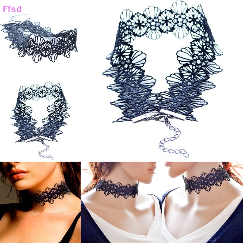 {Ffsd} Vòng Cổ Choker Ren Phong Cách Boho Vintage Gothic Thời Trang Hàng Bán Chạy
