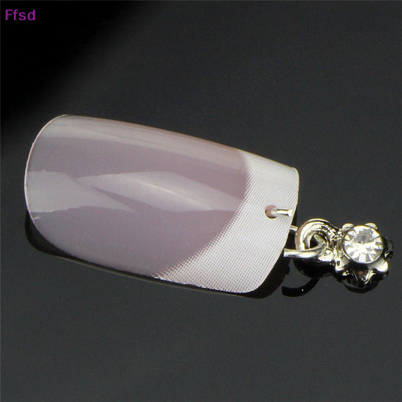 Bộ 13 Mặt Dây Chuyền Mạ Bạc Đính Đá Trang Trí Móng Tay