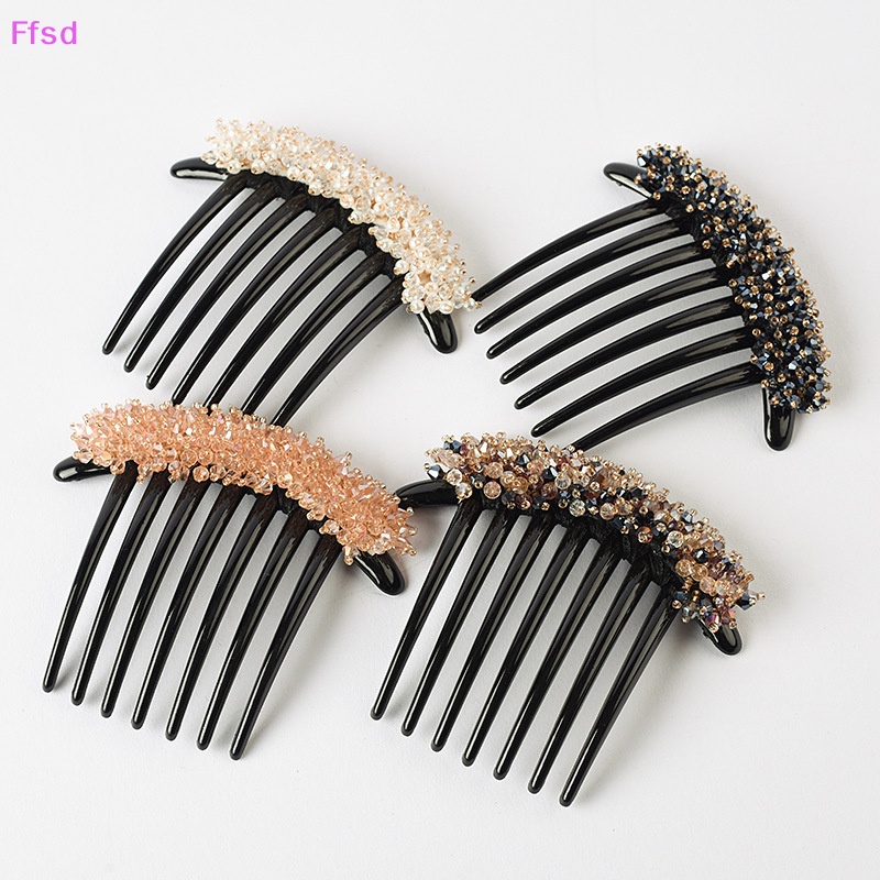 Lược Cài Tóc Đính Hạt Pha Lê Nhiều Màu Sắc Trang Nhã Cho Cô Dâu