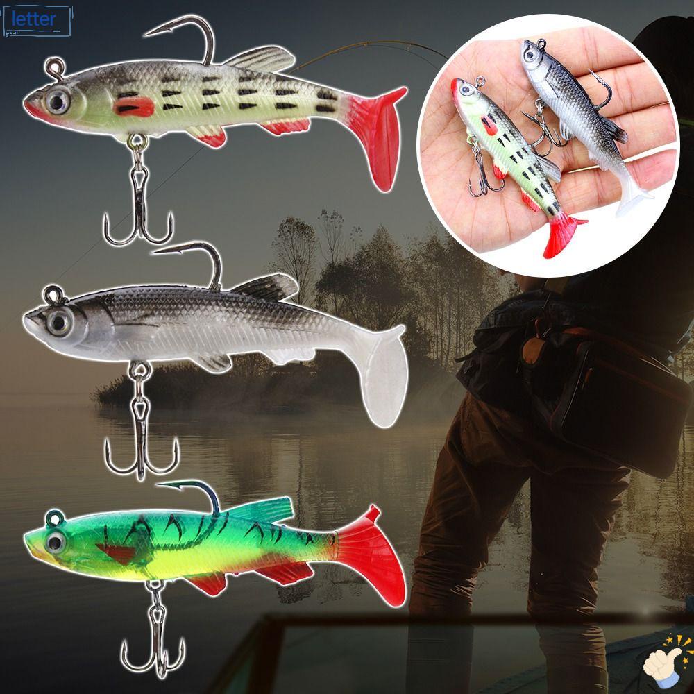 LET Mồi Câu Cá Giả Chất Liệu Mềm Mại Kích Thước 8cm 14g