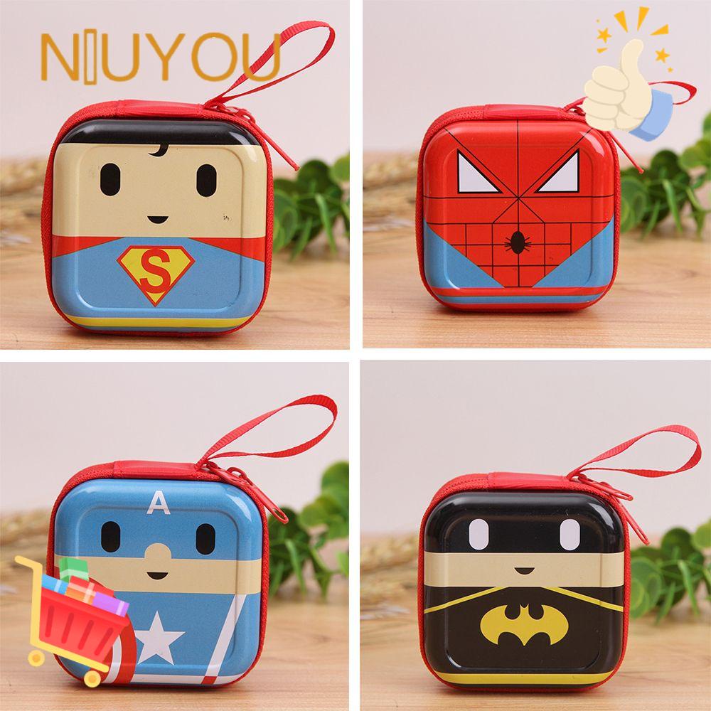 NIUYOU Ví Nhỏ Đựng Tai Nghe / Dây Cáp Kiểu Hoạt Hình Dễ Thương Cho Bé Trai