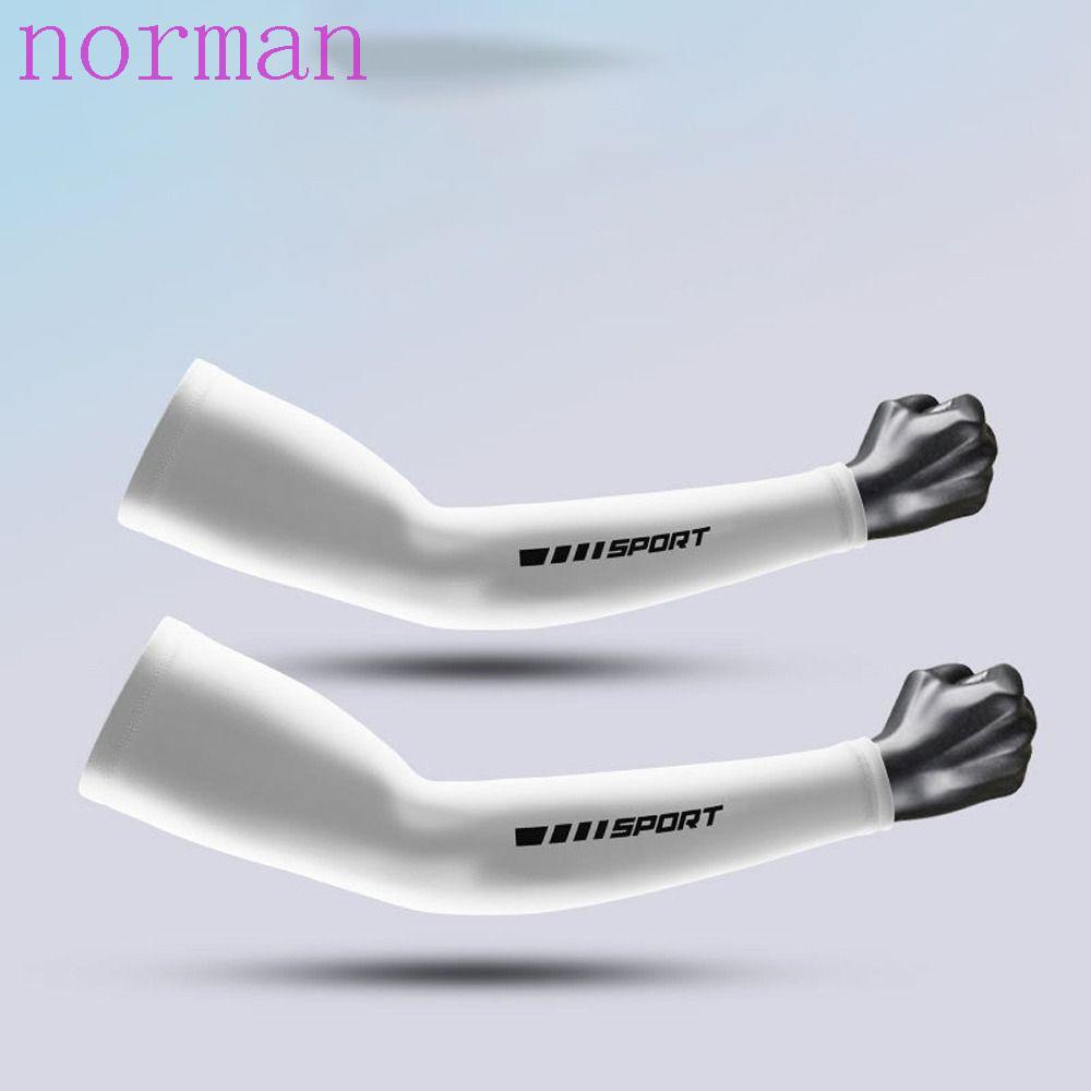 NORMAN Găng Tay Dài Bằng Lụa Lạnh Chống Nắng Chống Trượt Thoáng Khí Để Chạy Bộ