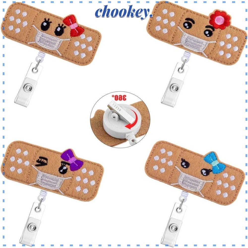 CHOOKEY Set 4 Móc Khóa Có Thể Thu Gọn Bằng ABS