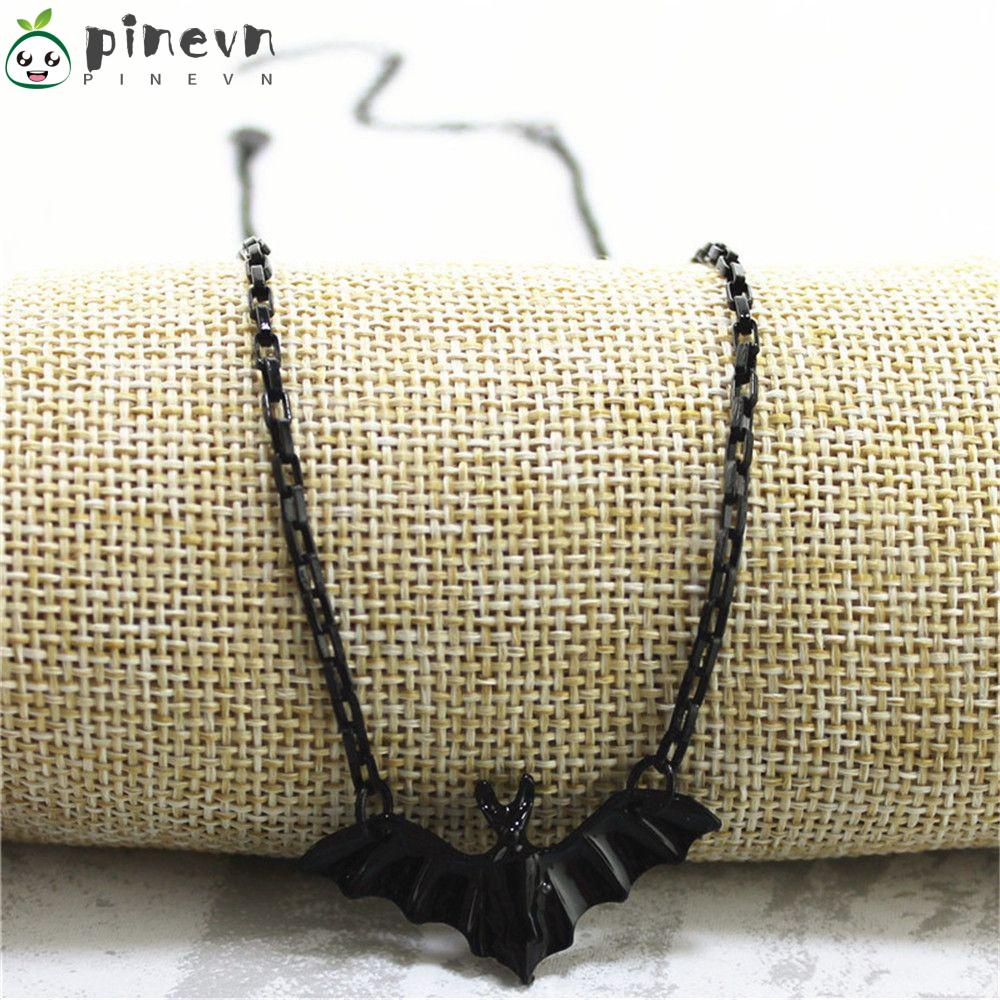 PINEVN Khuyên Tai Hình Dơi Đen Cá Tính Làm Quà Tặng Halloween