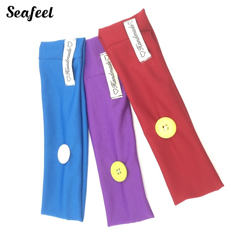 Set 2 Băng Đô Cài Tóc Bản Rộng Thấm Hút Mồ Hôi Cho Nữ Tập Yoga