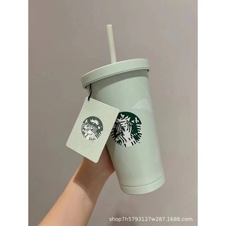  Ly Giữ Nhiệt Starbuck XANH MINT 532ml Siêu Sịn Sò   Bình Giữ Nhiệt Xanh   