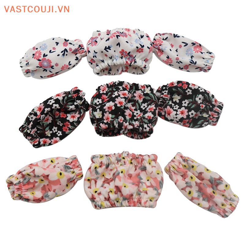 Vastji Set Quần Denim Ống Phồng 29cm In Họa Tiết Hoa Tinh Tế Thời Trang Cho Búp Bê VN