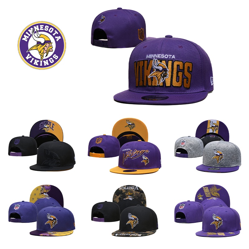 Nón Snapback Hoạ Tiết 13 Mẫu Minnesota Vikings Cho Nam Và Nữ