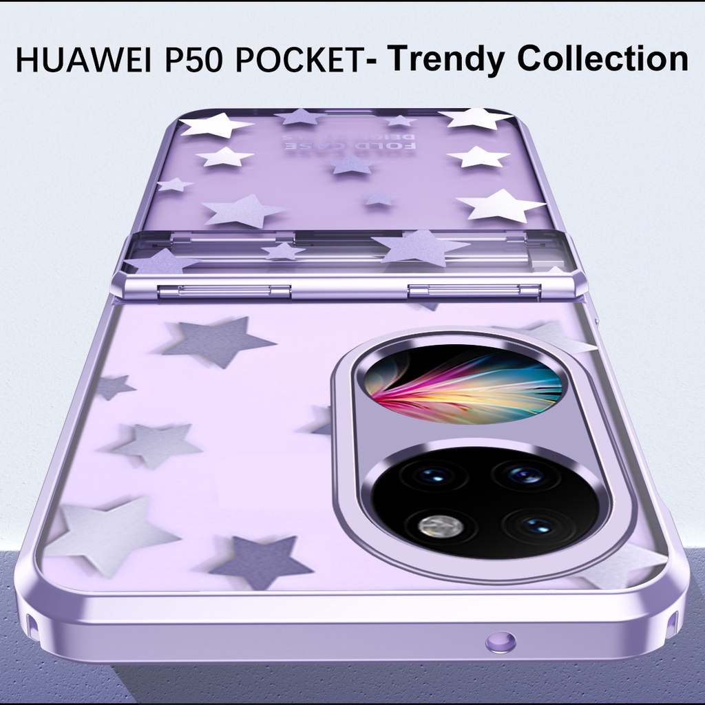 Ốp Điện Thoại Họa Tiết Ngôi Sao Có Túi Chống Sốc Cho Huawei P50 Huawei Pocket S 5G