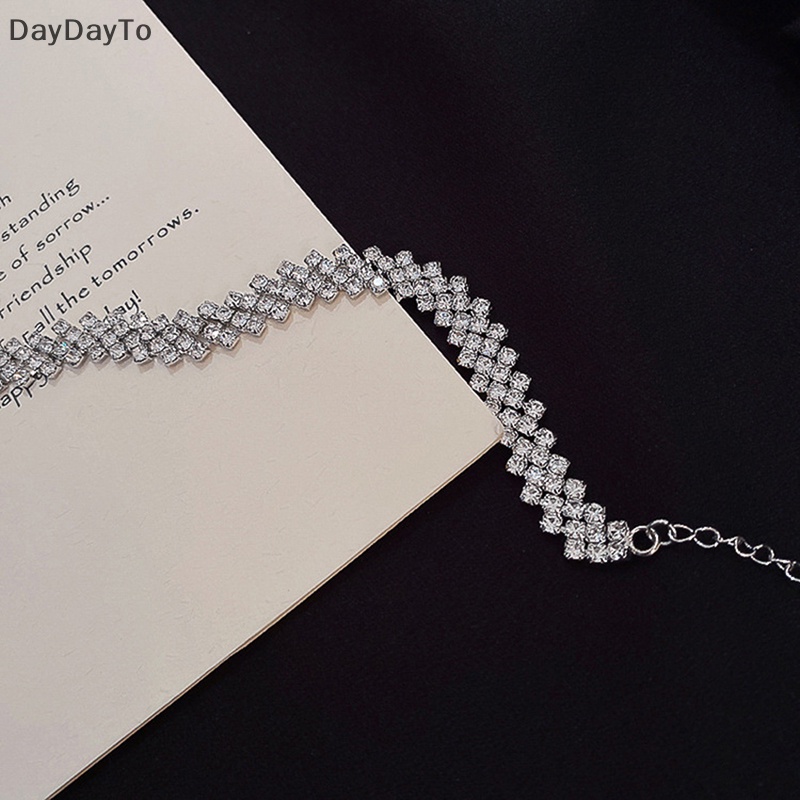 Vòng Cổ Choker Đính Đá Pha Lê Toàn Diện Thời Trang Cho Nữ