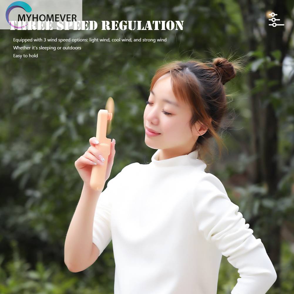Quạt Điện Làm Mát Cầm Tay 3 Bánh Răng Có Thể Điều Chỉnh Dùng Trong Nhà / Ngoài Trời