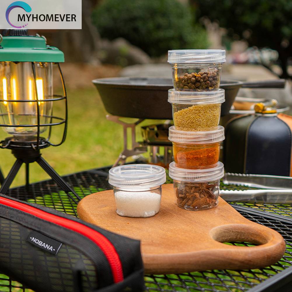 Set 5 Hộp Đựng Gia Vị 40ml Tiện Lợi Cho Các Hoạt Động Ngoài Trời