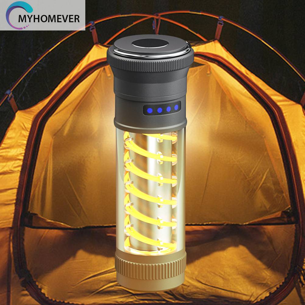 Đèn Cắm Trại Chống Thấm Nước Sạc USB Loại C 10-150LM 1800mAh