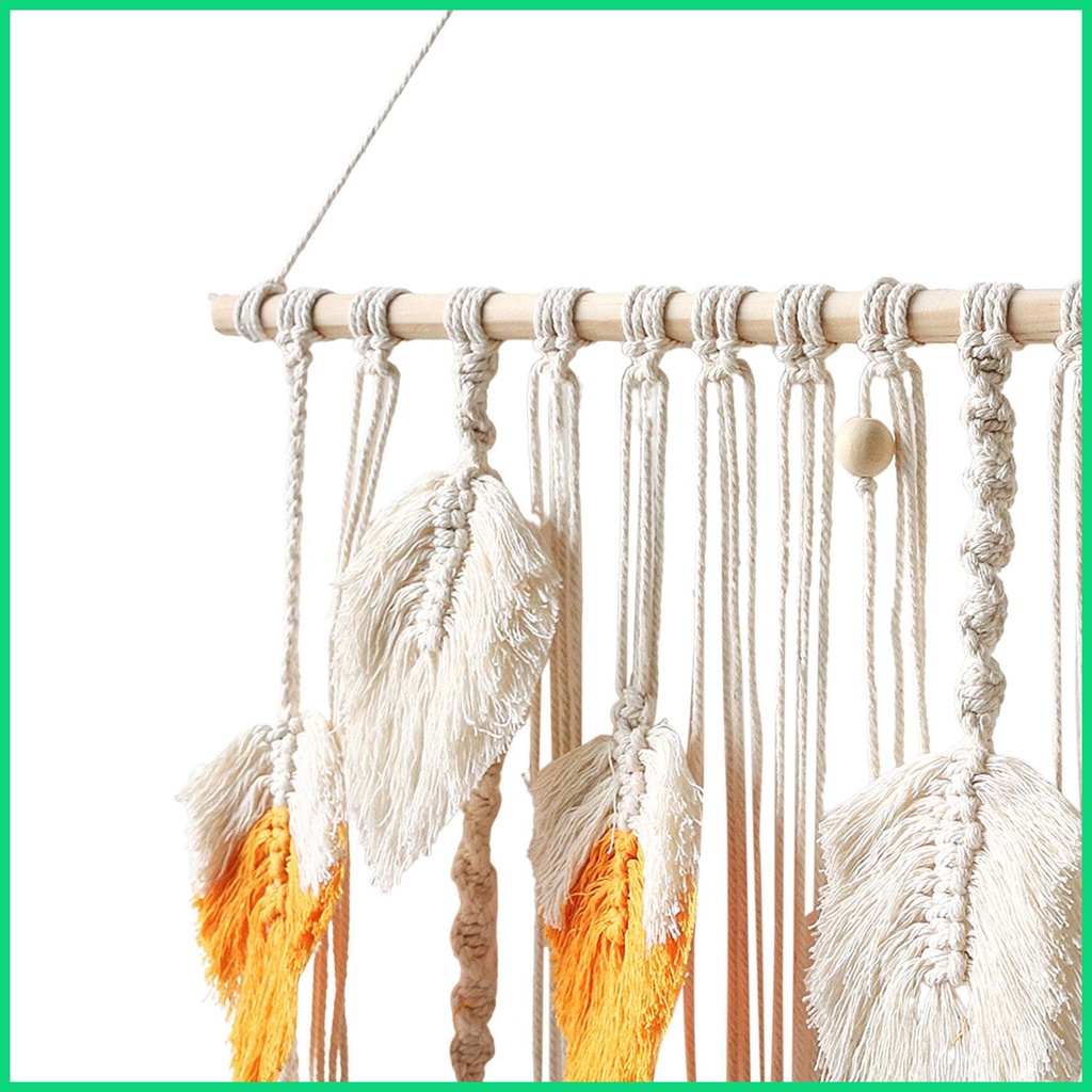 Thảm Lông Vũ Treo Tường Trang Trí Phong Cách Boho