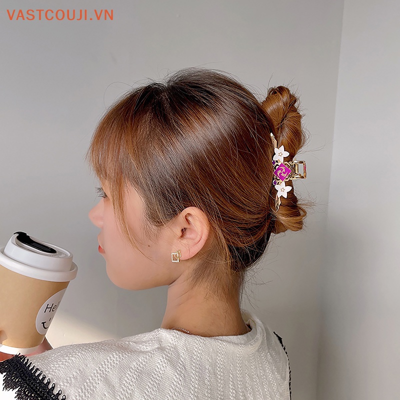 Kẹp Tóc Hình Hoa Dùng Hóa Trang VASTJI Hot Genshin Va Chạm