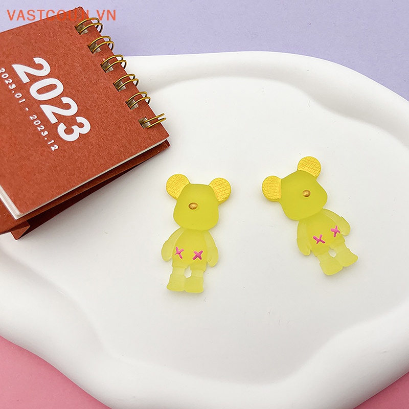 Set 10 Gấu Bông Phát Quang Trang Trí Sân Vườn / Nhà Búp Bê / Tiểu Cảnh DIY