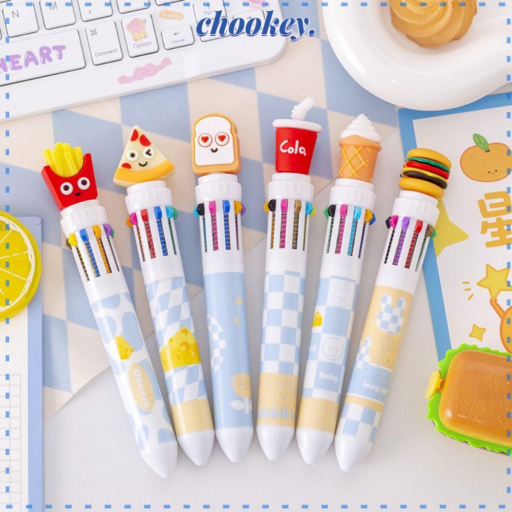CHOOKEY Set 3 Bút Bi Tạo Hình Thức Ăn Nhanh Ngộ Nghĩnh