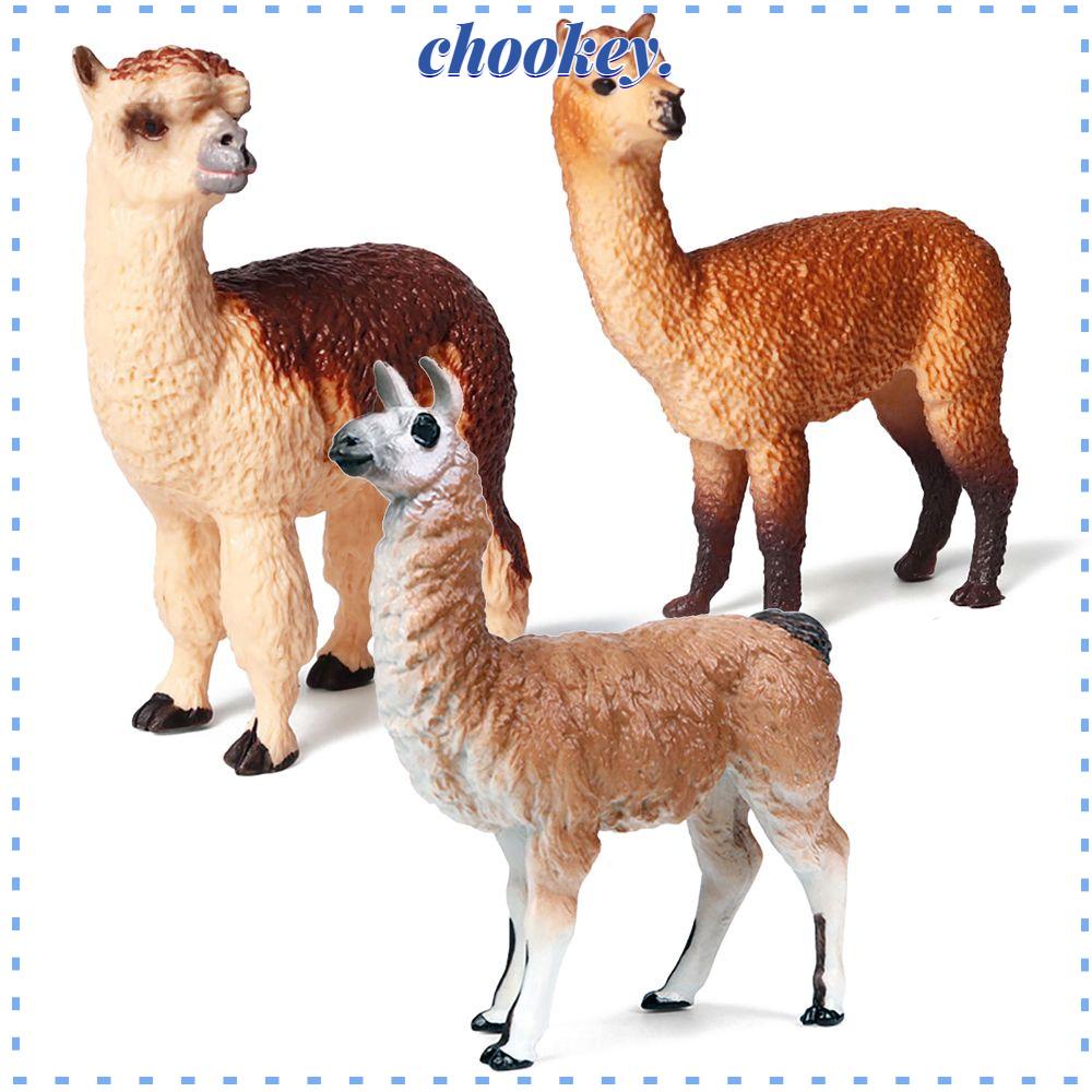 CHOOKEY Mô Hình Lạc Đà Alpaca Sống Động Như Thật Cho Bé