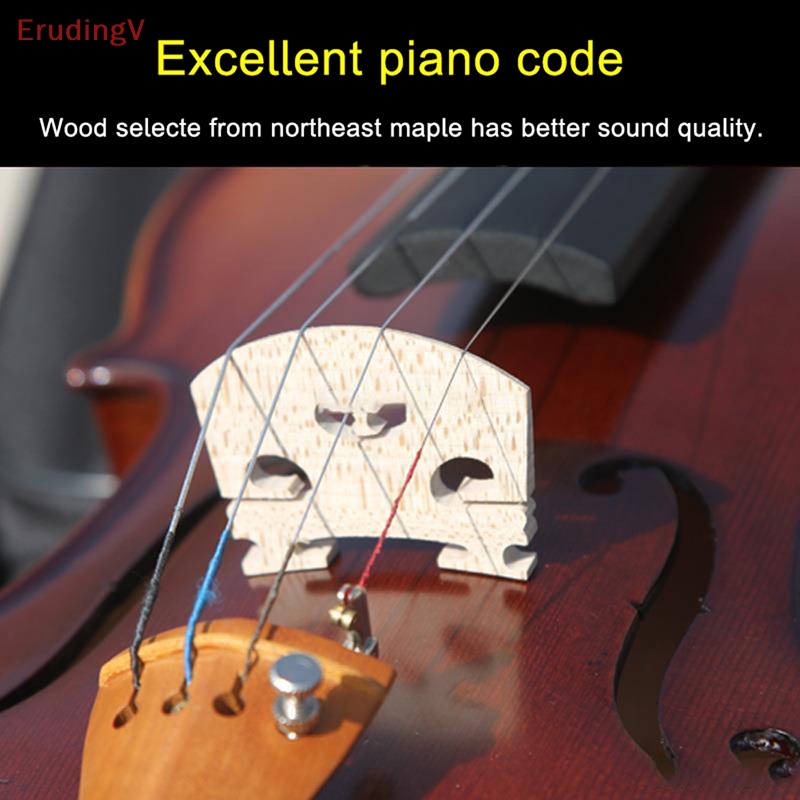 Bộ 2 Cầu Đàn Violin Bằng Gỗ Phong Kích Thước 4 / 4-3 / 4 1 / 2 1 / 4 1 / 8