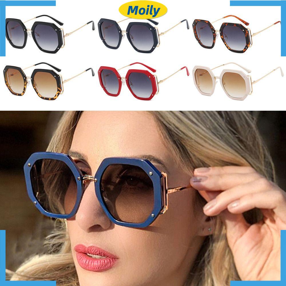 MOILYVN Kính Mát Oversize Chống Tia UV Thời Trang Cho Nữ