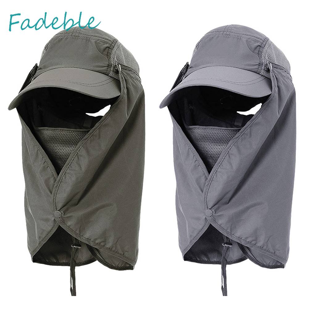 Mũ Lưỡi Trai Có Tấm Chắn Bảo Vệ Mặt Và Cổ Chống Gió Thoáng Khí Dành Cho Nam Nữ
