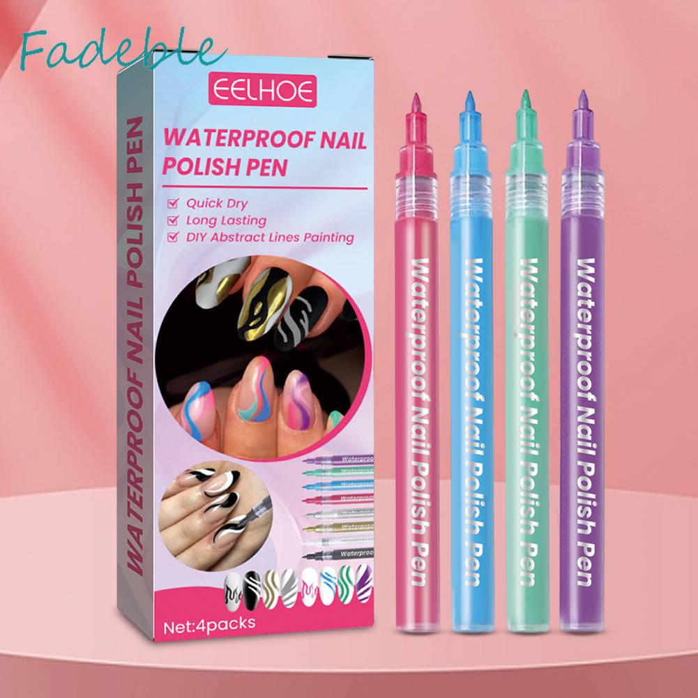 Set 4 Bút Trang Trí Móng Tay Nghệ Thuật