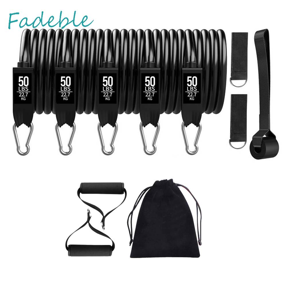 Set 11 Dây Kéo Đàn Hồi Hỗ Trợ Tập Yoga / Thể Hình