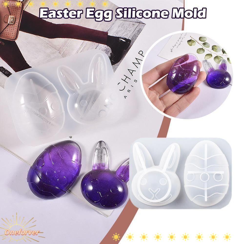 Khuôn Làm Móc Khóa Hình Trứng Phục Sinh DIY Siêu Bền